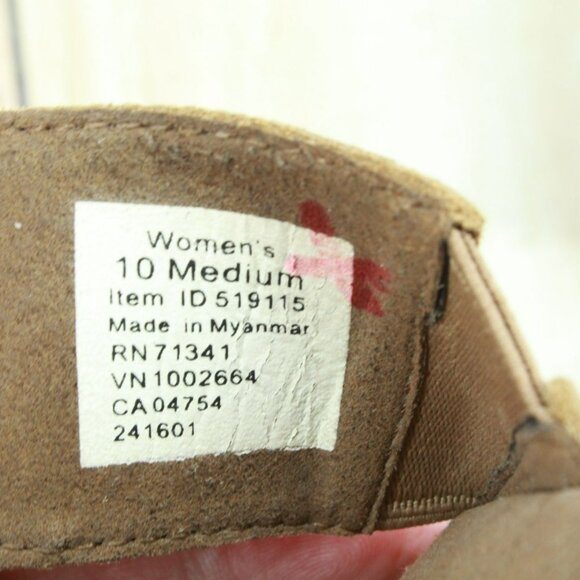 LL Bean Go-Anywhere Brown Leather Slip On Comfort Casual Sandals Size 10 M - Picture 8 of 9